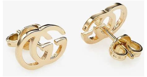 gucci gold stud earrings